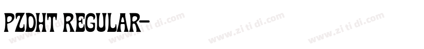 PZDHT Regular字体转换